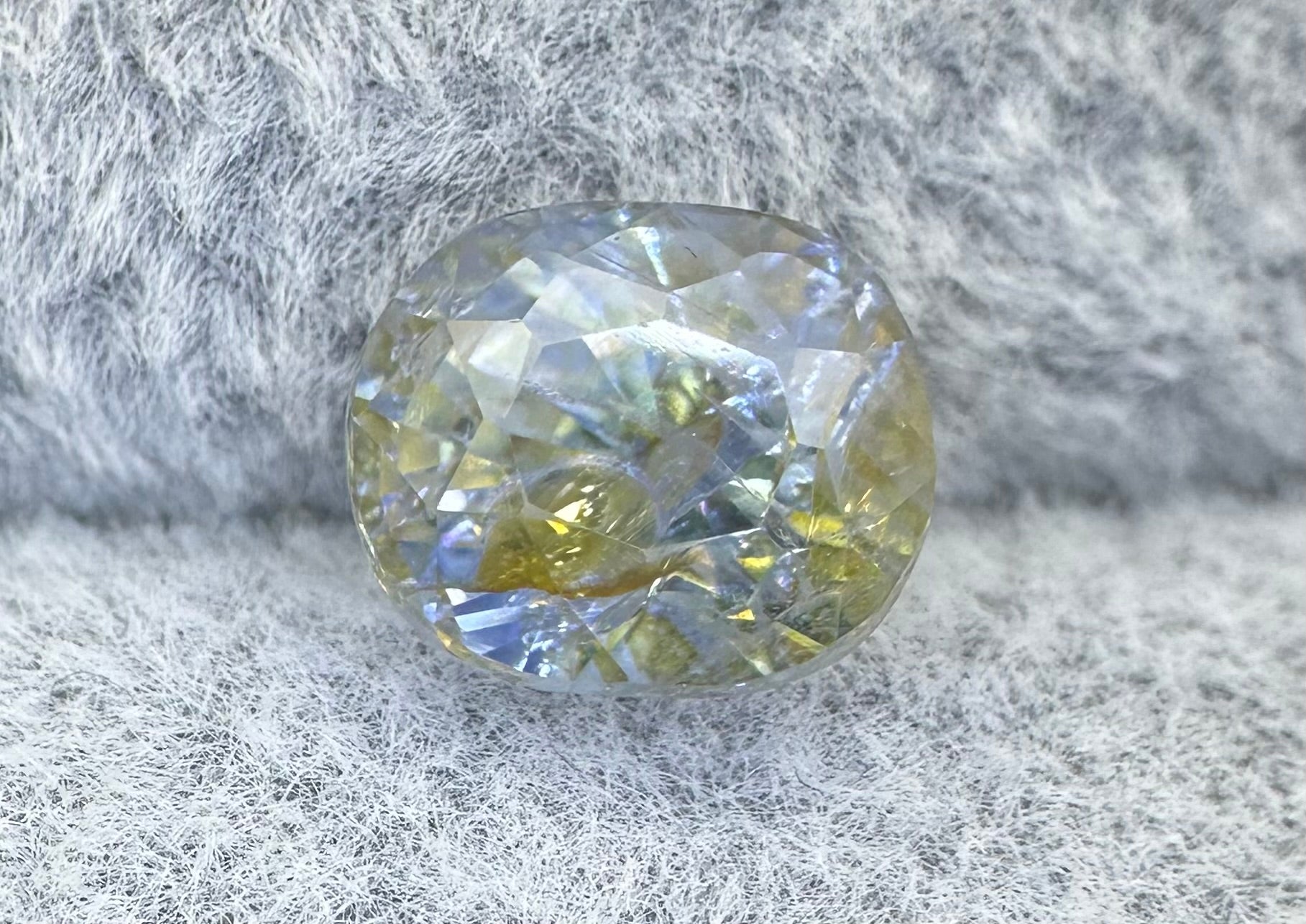 Natural Sapphire 3,16 Carat Bi-Color No Treatment ALGT Certified