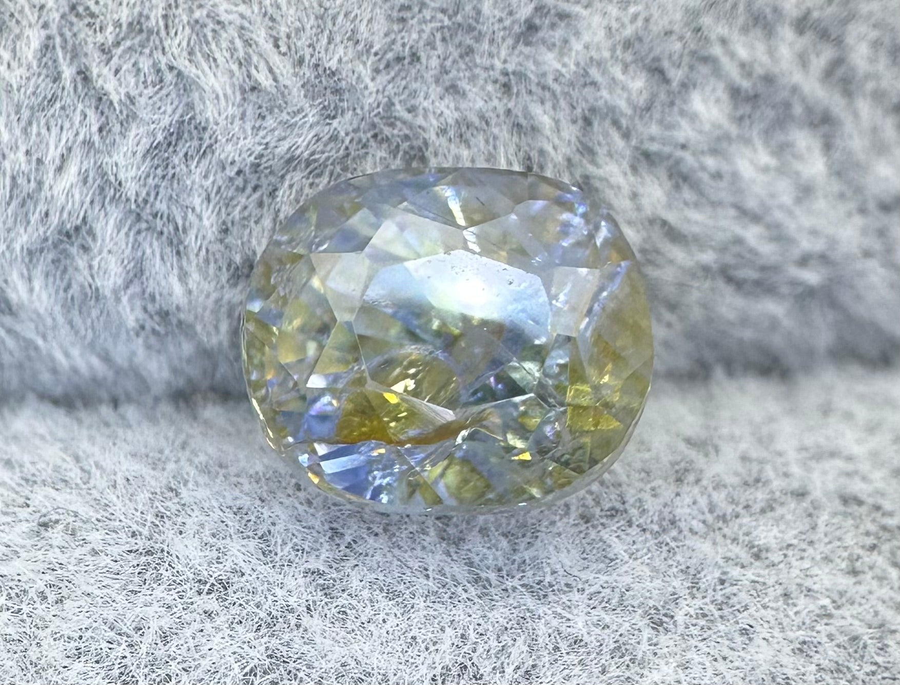 Natural Sapphire 3,16 Carat Bi-Color No Treatment ALGT Certified